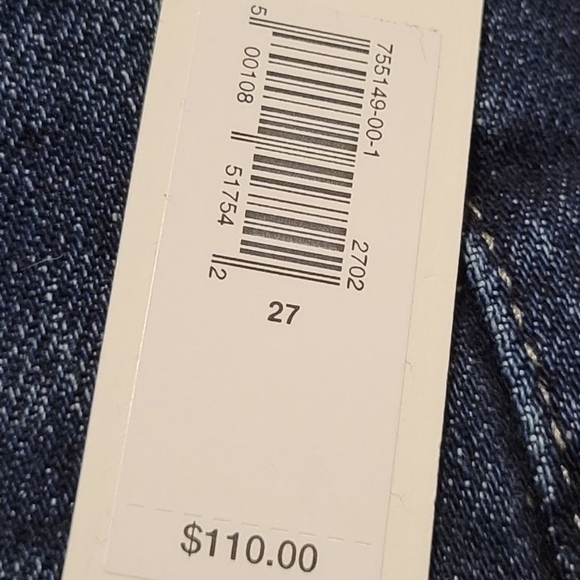NWT Banana Republic Button Fly Straight J High Rise Blue Jeans Women's  Size 27 - Picture 10 of 12